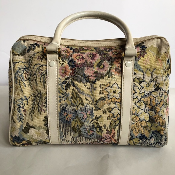 Austin Designs Vintage Tapestry Handbag Floral - Picture 4 of 8